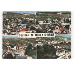 MOREY-SAINT-DENIS: souvenir, école des filles place du monument coin du bourg vue aérienne 10X15 - très bon état