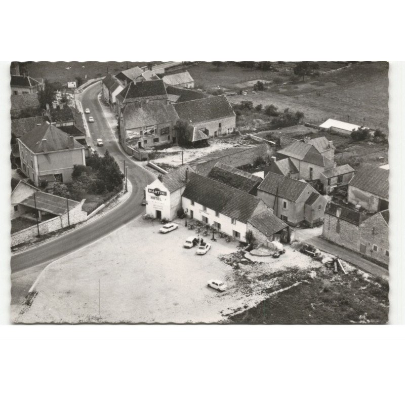 NORGES-la-VILLE: hôtel-restaurant tabaldini, route nationale 74 vue aérienne 10X15 - très bon état