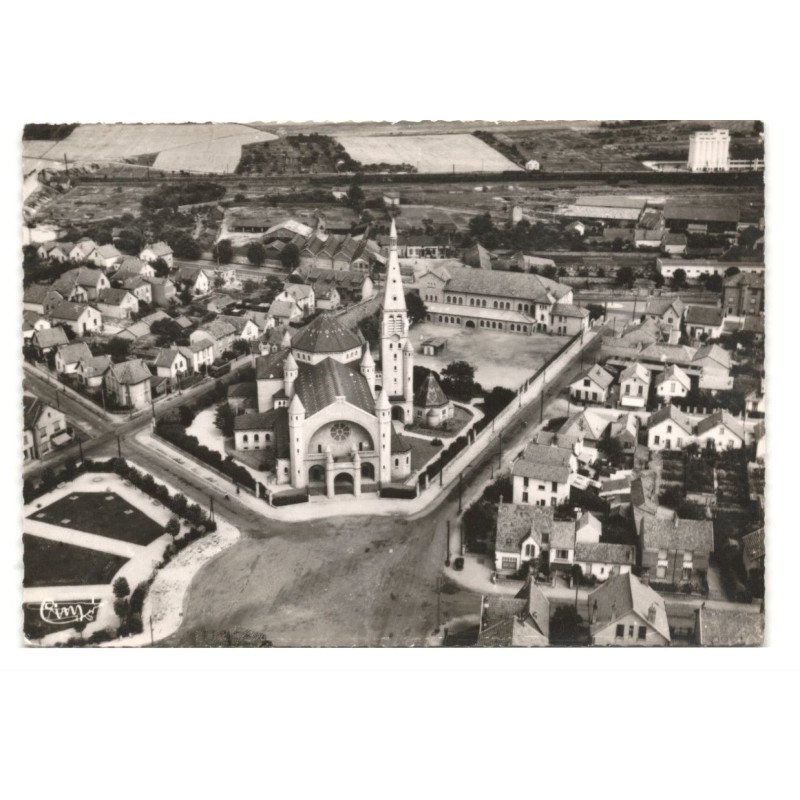 DIJON: le sacré-coeur vue aérienne 10X15 - très bon état