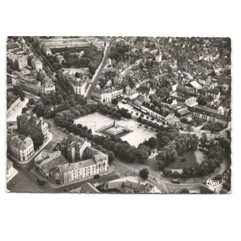 DIJON: place de la république vue aérienne 10X15 - très bon état