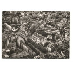 DIJON: place grangier et la poste vue aérienne 10X15 - très bon état