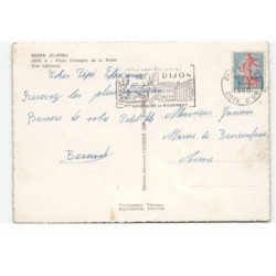 DIJON: place grangier et la poste vue aérienne 10X15 - très bon état