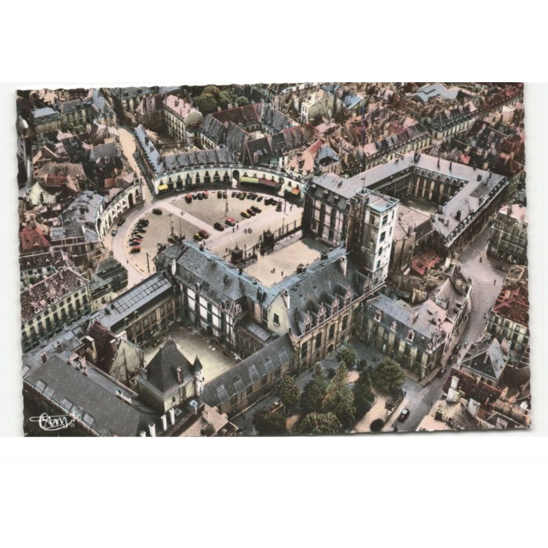 DIJON: place de la libération et palais ducal vue aérienne 10X15 - très bon état