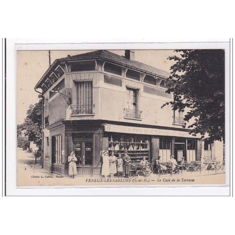 VENEUX-les-SABLONS : le café de la terrasse - tres bon etat