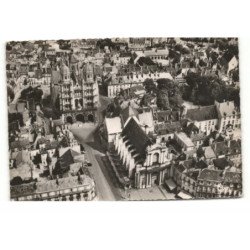 DIJON: l'église saint-michel et la chambre de commerce vue aérienne 10X15 - très bon état