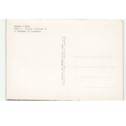 DIJON: l'église saint-michel et la chambre de commerce vue aérienne 10X15 - très bon état