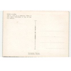 DIJON: place de la libération l'hôtel de ville église notre-dame et tour de bar vue aérienne 10X15 - très bon état