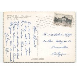 DIJON: l'église notre-dame la tour de bar vue aérienne 10X15 - très bon état