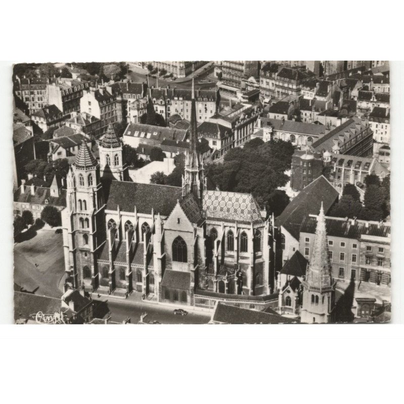 DIJON: église saint-bénigne vue aérienne 10X15 - très bon état