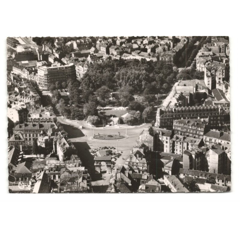 DIJON: place darcy vue aérienne 10X15 - très bon état