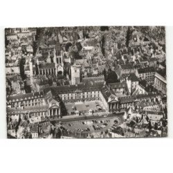 DIJON: place de la libération, l'hôtel de ville, église notre-dame et la tour de bar vue aérienne 10X15 - très bon état