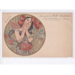 MUCHA ALPHONSE: août, souvenir de la belle jardinière 2 rue du pont-neuf paris - très bon état