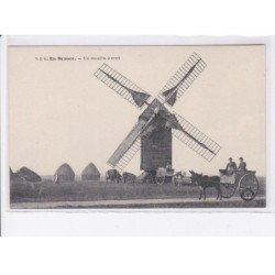 EN BEAUCE: un moulin à vent, voiture à âne - très bon état