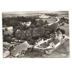 CÔTE D'OR: l'église vue aérienne 10X15 - très bon état