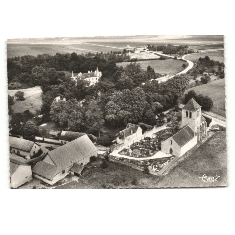 CÔTE D'OR: l'église vue aérienne 10X15 - très bon état