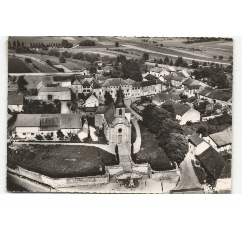 MONTIGNY-sur-VINGEANNE: l'église vue aérienne 10X15 - très bon état