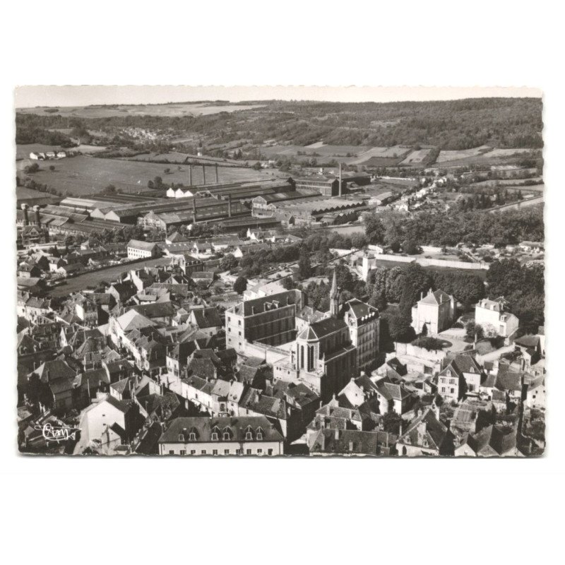 MONTBARD: vue aérienne 10X15 - très bon état