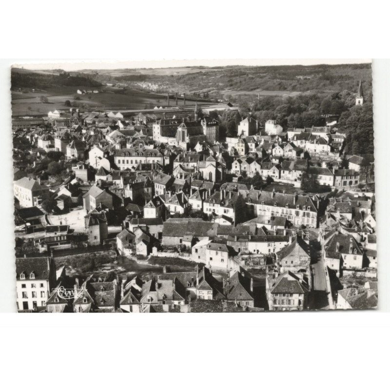 MONTBARD: vue générale vue aérienne 10X15 - très bon état
