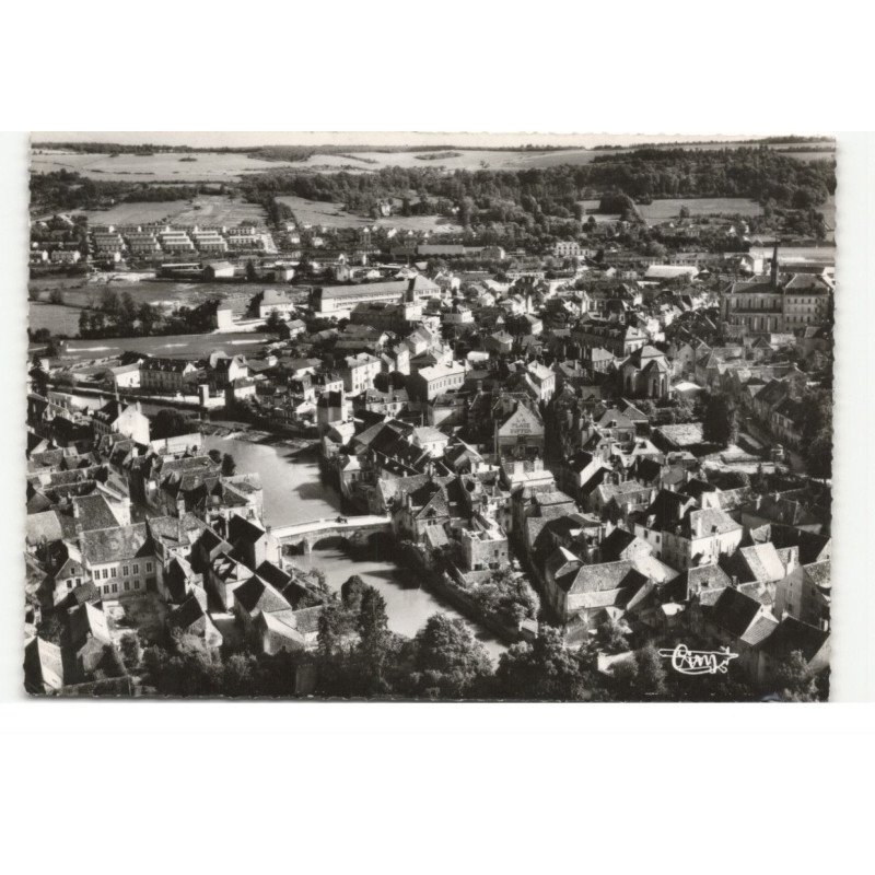MONTBARD: vue générale vue aérienne 10X15 - très bon état