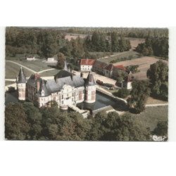LONGECOURT: le château vue aérienne 10X15 - très bon état