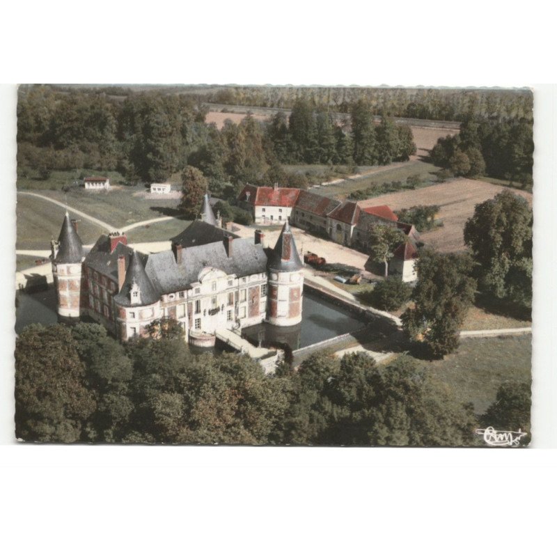 LONGECOURT: le château vue aérienne 10X15 - très bon état