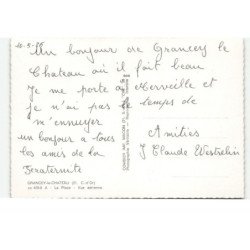 GRANCEY: la place vue aérienne 10X15 - très bon état
