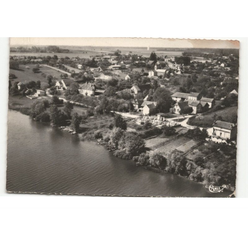 GLANON: les bords de la saöne vue aérienne 10X15 - très bon état