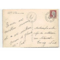 GLANON: les bords de la saöne vue aérienne 10X15 - très bon état