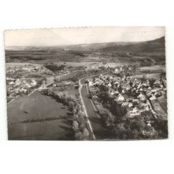 FLEUREY-sur-OUCHE: vue générale et canal de bourgogne vue aérienne 10X15 - très bon état