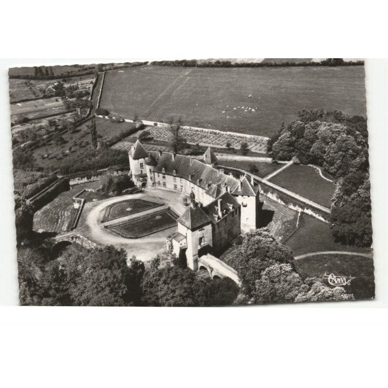EPOISSES: château vue aérienne 10X15 - très bon état