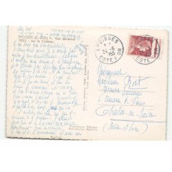 EPOISSES: sur le château vue aérienne 10X15 - très bon état