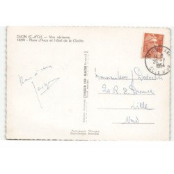 DIJON: place d'arcy et hôtel de la cloche vue aérienne 10X15 - très bon état