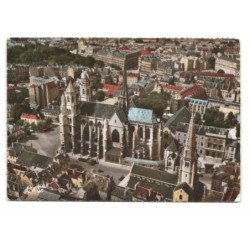 DIJON: cathédrale saint-bénigne vue aérienne 10X15 - très bon état