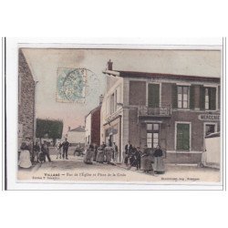 VILLABE : rue de l'eglise et place de la croix - tres bon etat