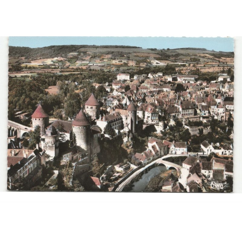 SEMUR-en-ARTOIS: vue générale vue aérienne 10X15 - très bon état
