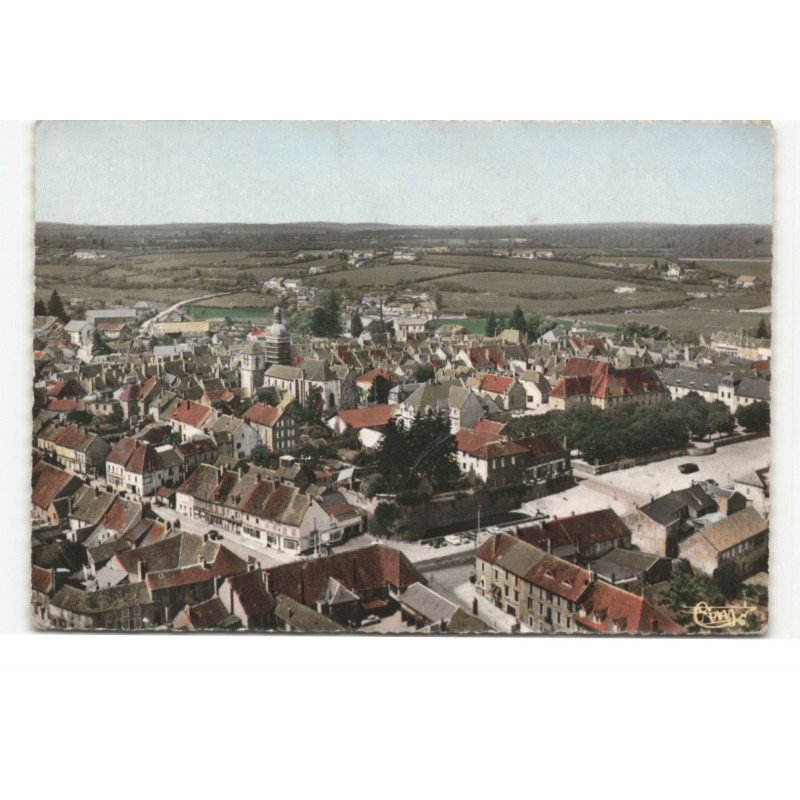 SAULIEU:  vue aérienne 10X15 - état