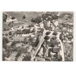 SANTENAY-les-BAINS: la place du jet d'eau vue aérienne 10X15 - très bon état