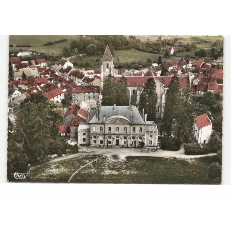 SAINT-SEINE-L'ABBAYE: vue générale en 1er plan, la maison d'enfants vue aérienne 10X15 - très bon état