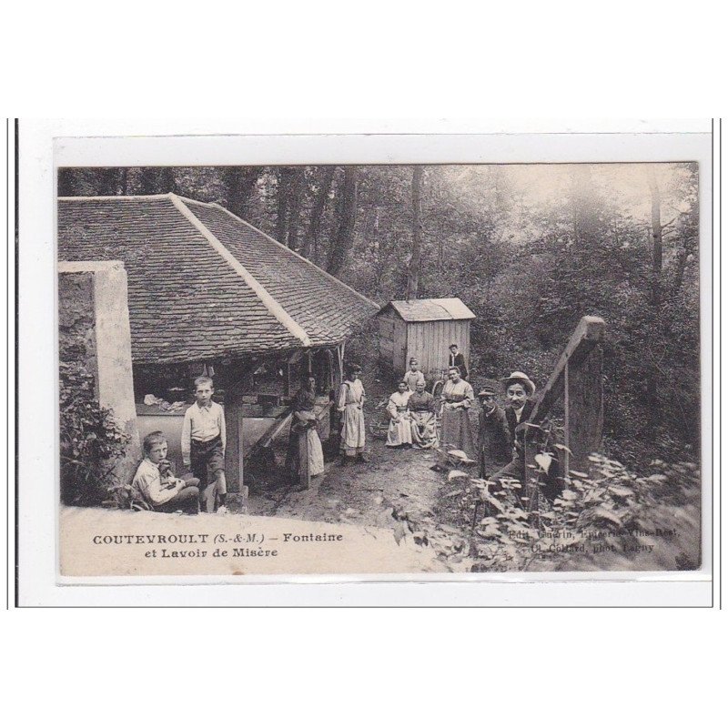 COUTEVROULT : fontaine et lavoir de misere - tres bon etat