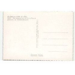 SAINT-JEAN-de-LOSNE: la gare d'eau et panorama sur saint-jean-de-losne vue aérienne 10X15 - très bon état