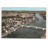 SAINT-JEAN-de-LOSNE: quais de la saône vue aérienne 10X15 - très bon état