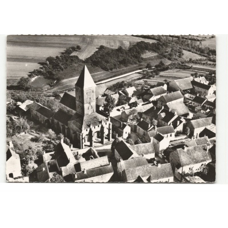 ROUGEMONT: église (monument historique du XIIe) vue aérienne 10X15 - très bon état