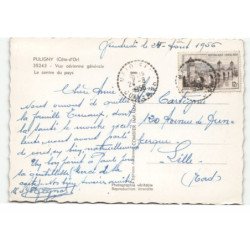 PULIGNY: le centre du pays vue aérienne 10X15 - très bon état