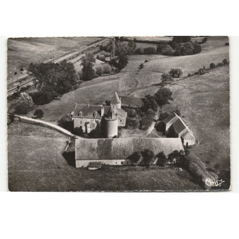 POUILLENAY: château de villers XIIe siècle vue aérienne 10X15 - état