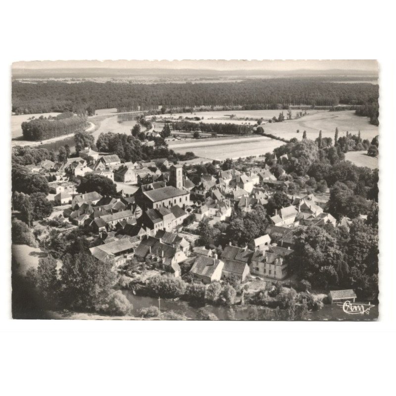 PONTAILLER: quartier saint-maurice et panorama sur la vallée de la saône vue aérienne 10X15 - très bon état