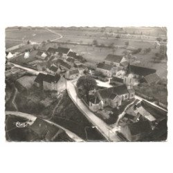 VIEVIGNE: sur l'église vue aérienne 10X15 - très bon état