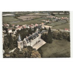 THOISY-la-BERCHERE: vue générale du château vue aérienne 10X15 - très bon état