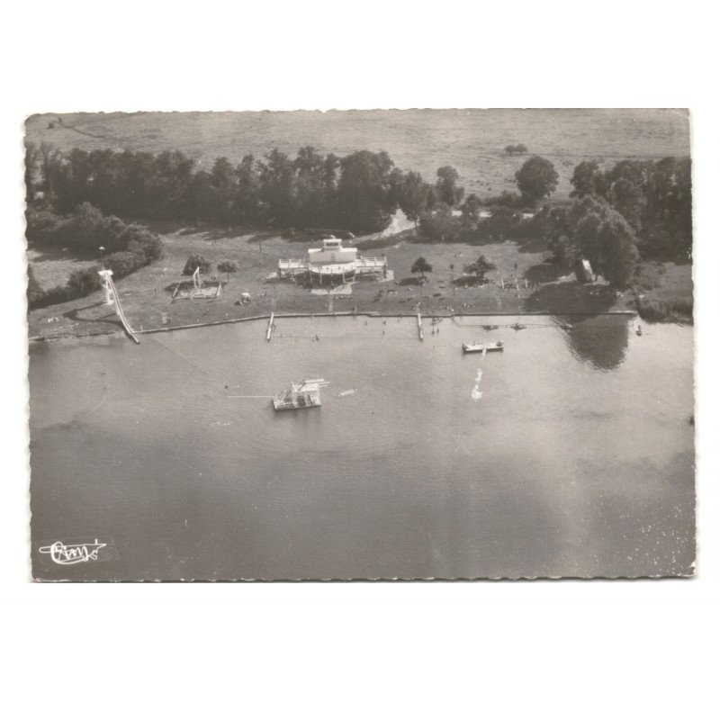 SEURRE: la plage vue aérienne 10X15 - état (timbre retiré)