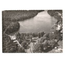 PONT-et-MASSENE: lac de pont et la digue vue aérienne 10X15 - très bon état