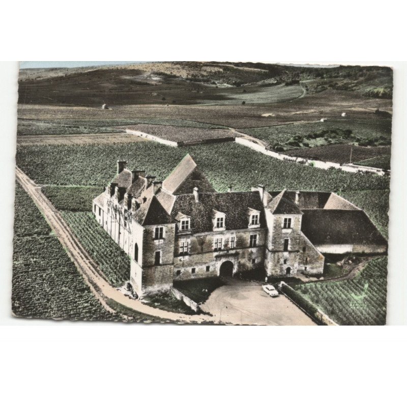 VOUGEOT: clos de vougeot édifié en 1551 vue aérienne 10X15 - très bon état